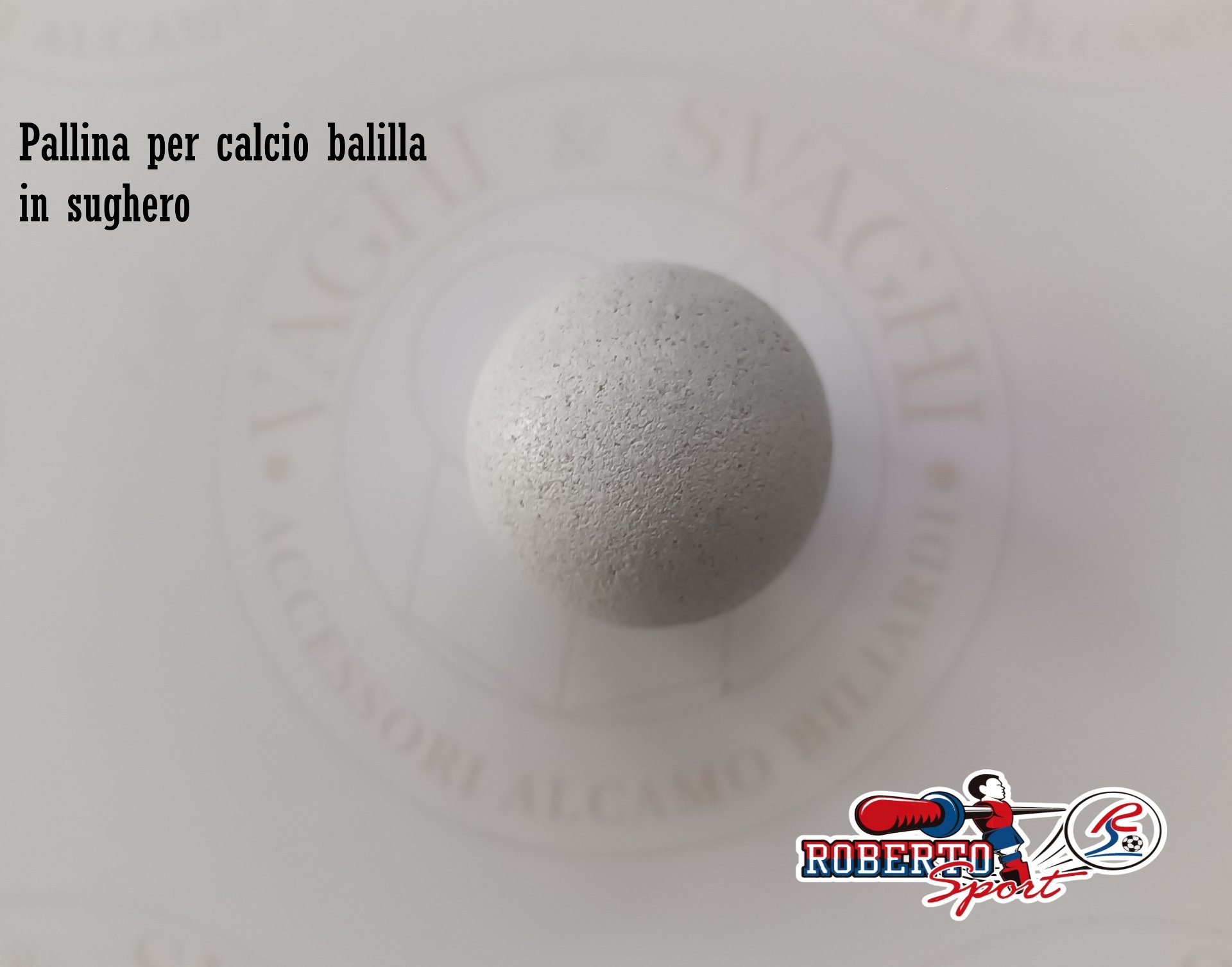PALLINE PER CALCIO BALILLA ROBERTO SPORT IN SUGHERO SET 10 PALLINE