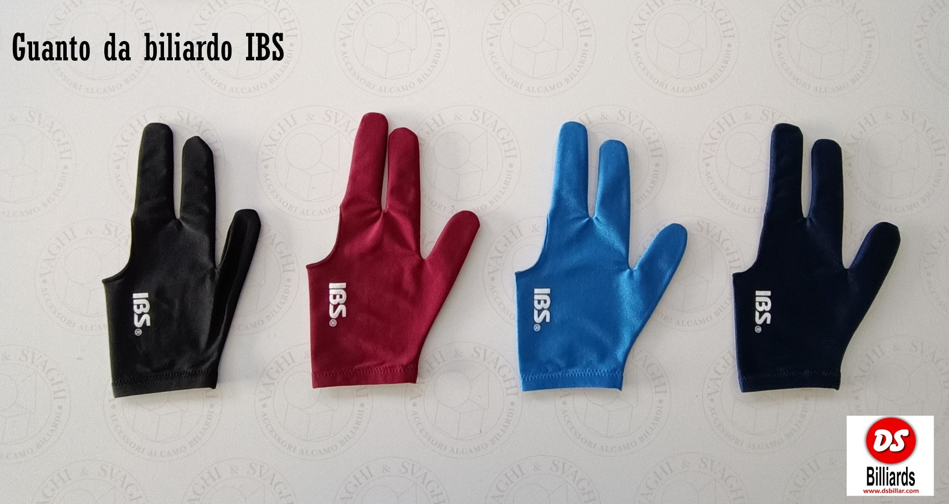 GUANTO DA BILIARDO IBS BILLIARD GLOVE VARI COLORI