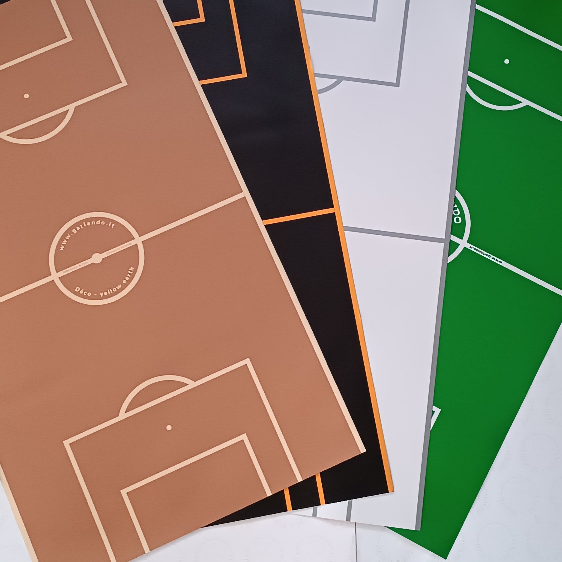 CAMPO GIOCO PER CALCIO BALILLA GARLANDO APPLE GREEN MIS. 1205 X 705 MM 2A4-12/3