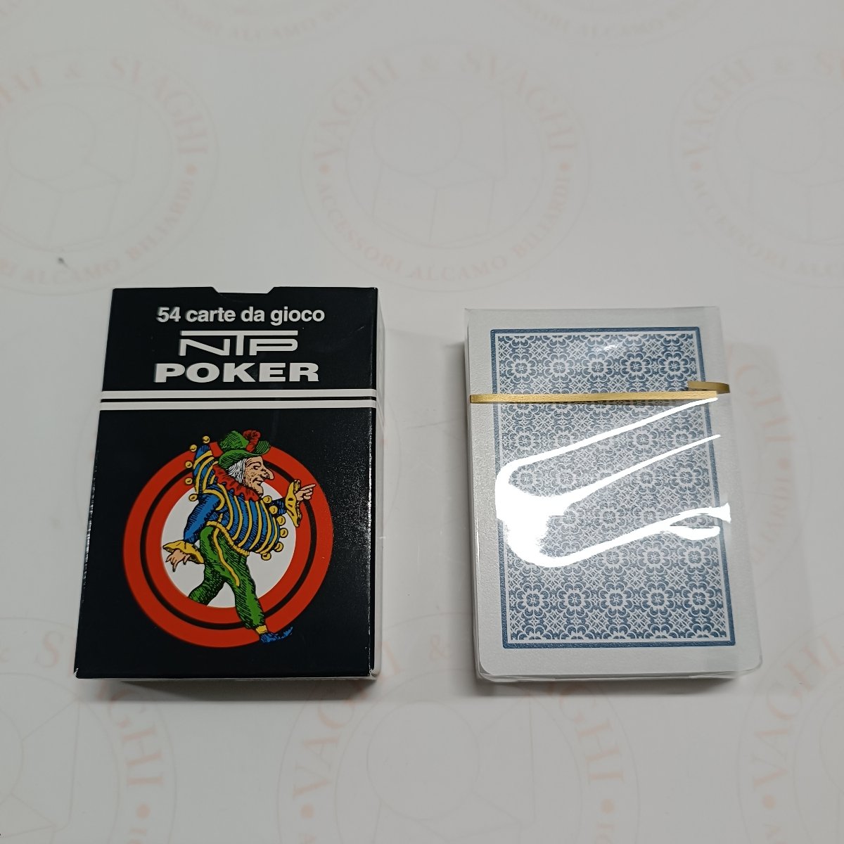 CARTE DA GIOCO NTP POKER DORSO BLU PVC