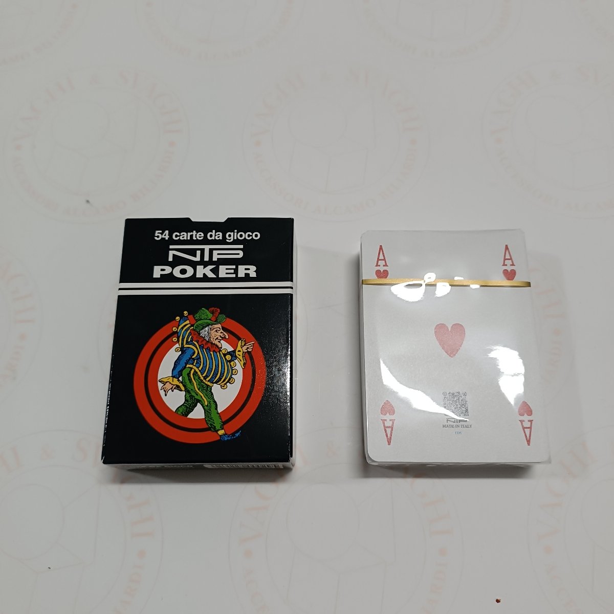 CARTE DA GIOCO NTP POKER DORSO BLU PVC