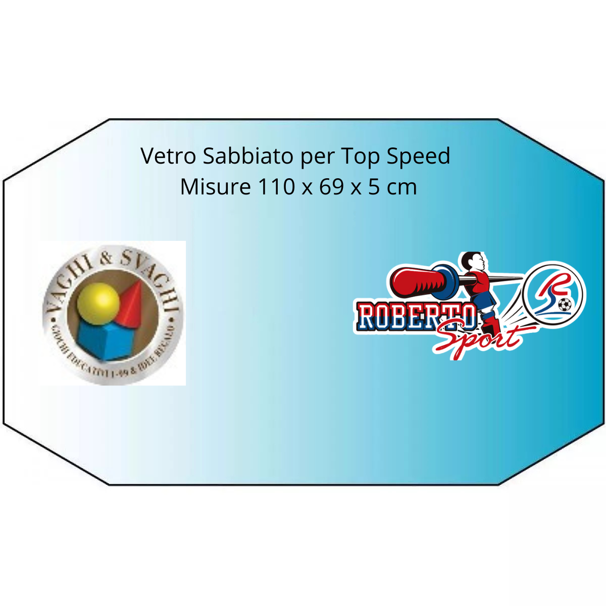 VETRO PER CALCIO BALILLA SABBIATO ROBERTO SPORT TOP SPEED E COMPETITION