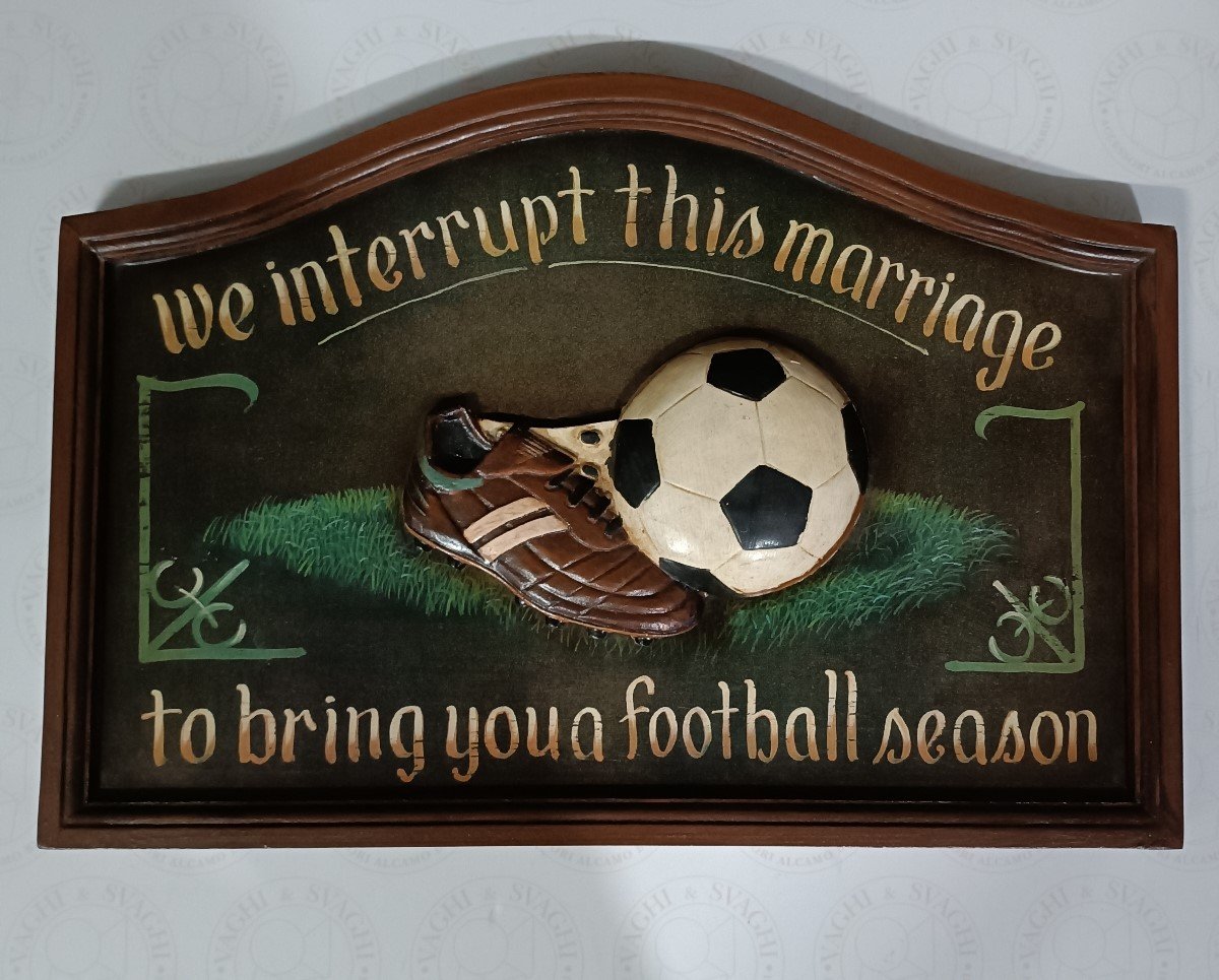 QUADRO IN LEGNO FOOTBALL