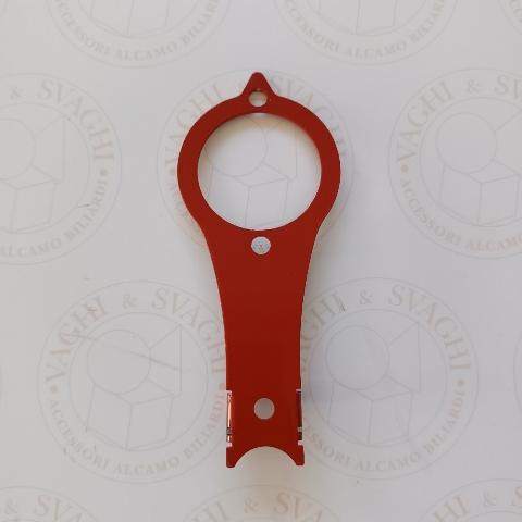 POSIZIONATORE X ARBITRI IN ALLUMINIO ROSSO PER BILIE DIAM 61,5 MM