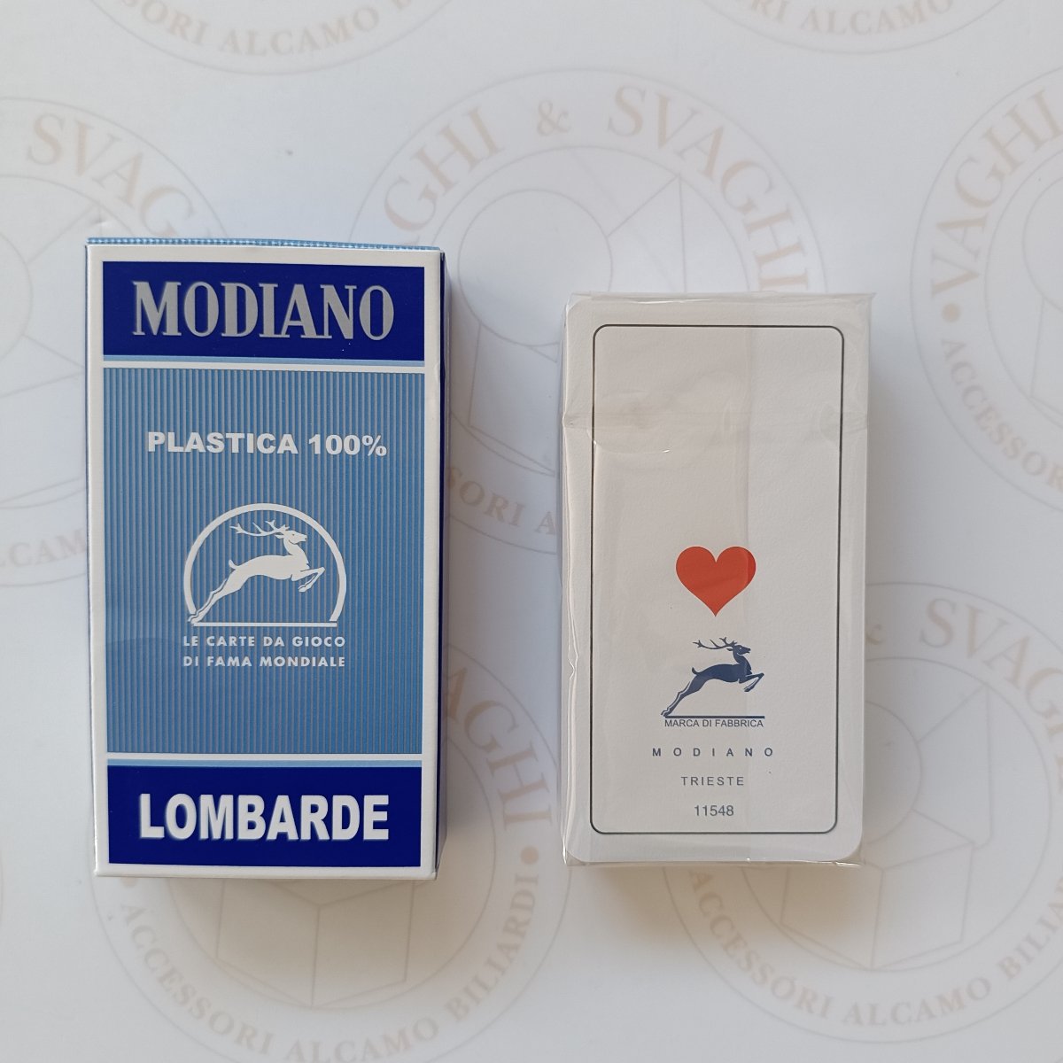CARTE LOMBARDE MODIANO BLU 100 % PLASTICA