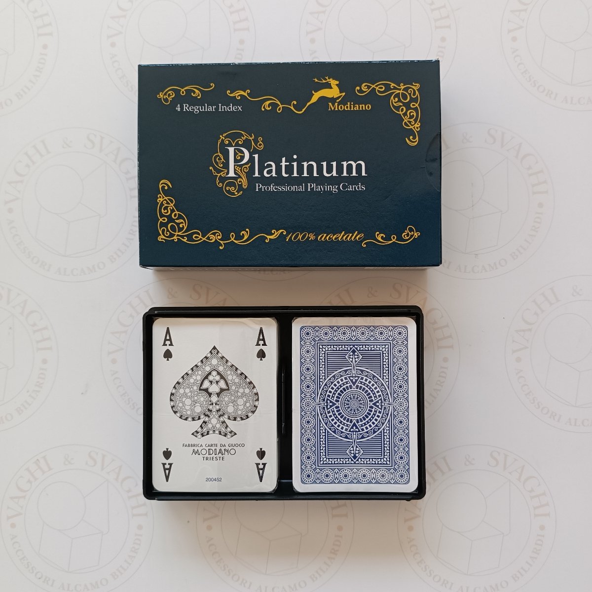 CARTE RAMINO MODIANO MODELLO ACETATO 4 REGULAR PLATINUM
