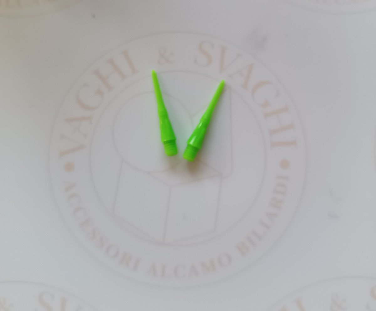 PUNTALINI PER FRECCETTE SET 100 PEZZI fox smiling MODELLO 2BA 25 MM  VERDE