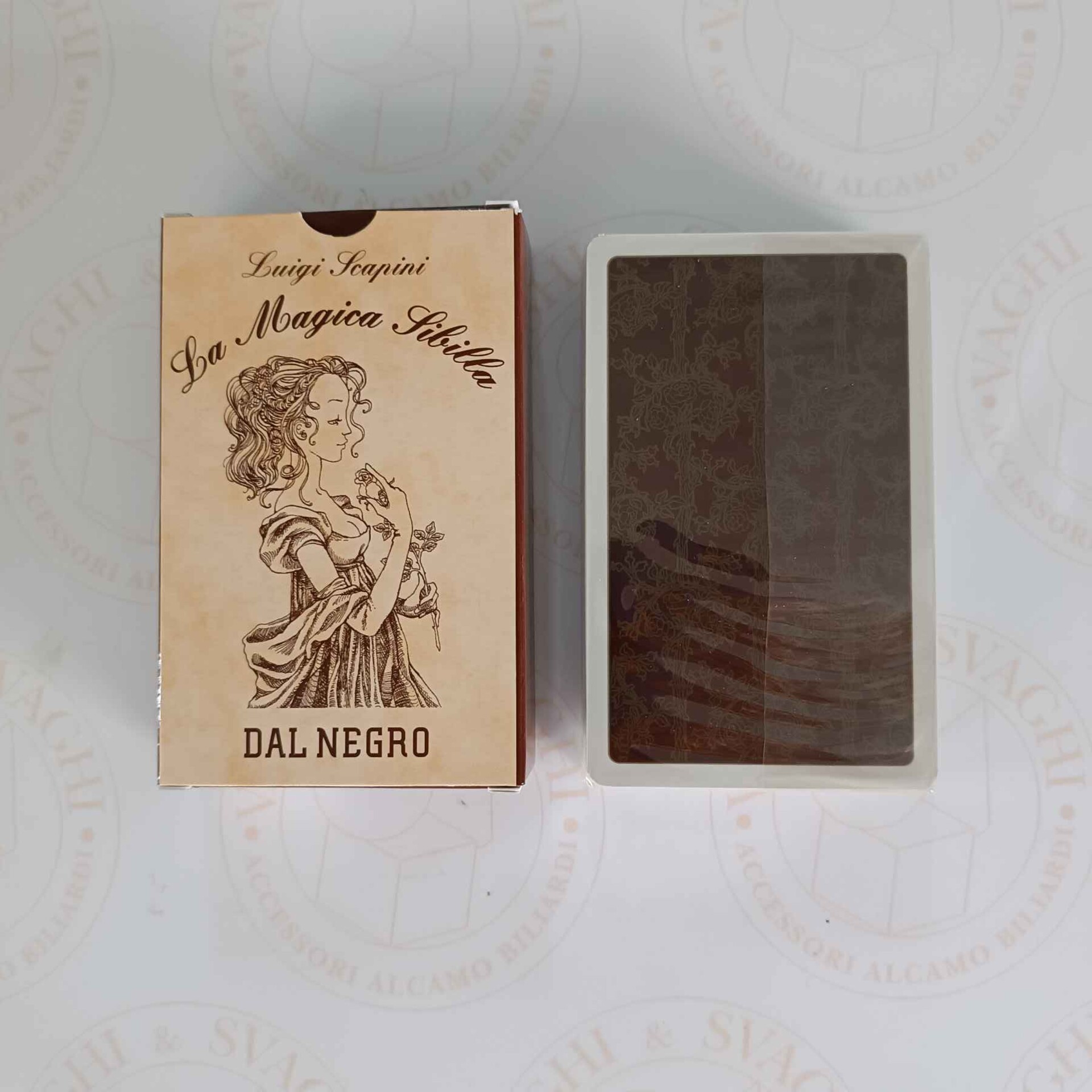 CARTE TAROCCO DAL NEGRO MAGICA SIBILLA DI SCAPINI