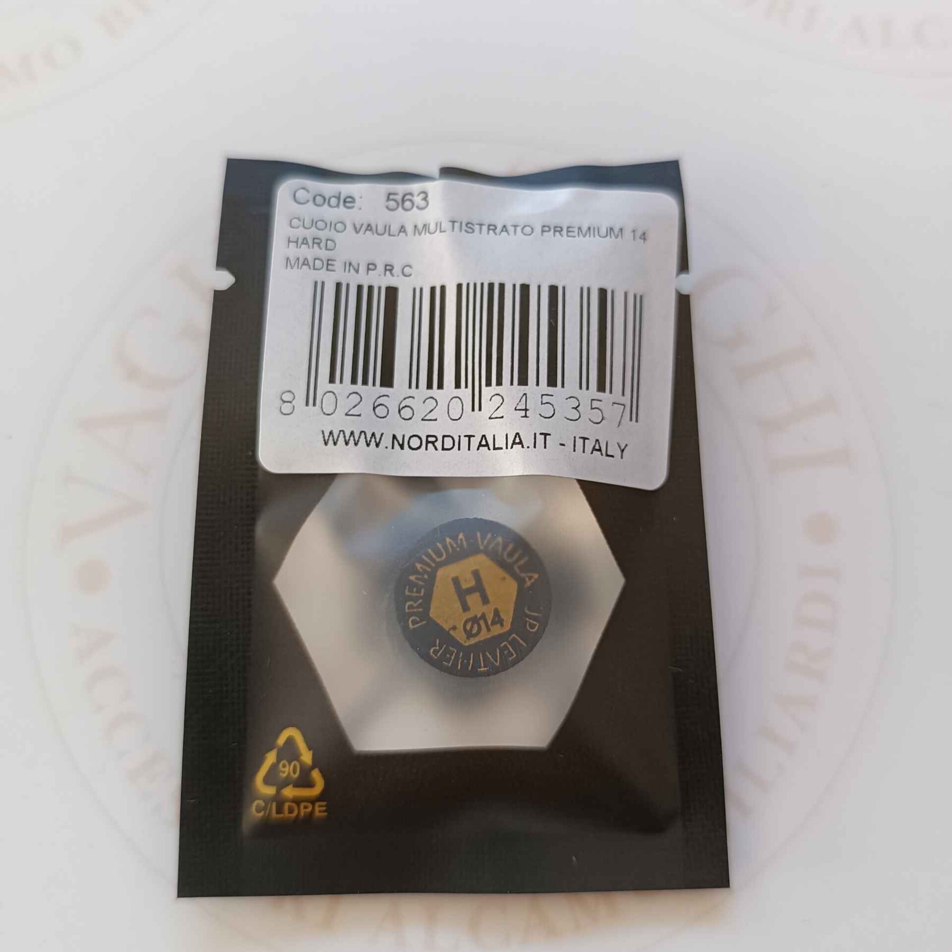 CUOIO MULTISTRATO VAULA PREMIUM HARD DIAM. 14 MM.
