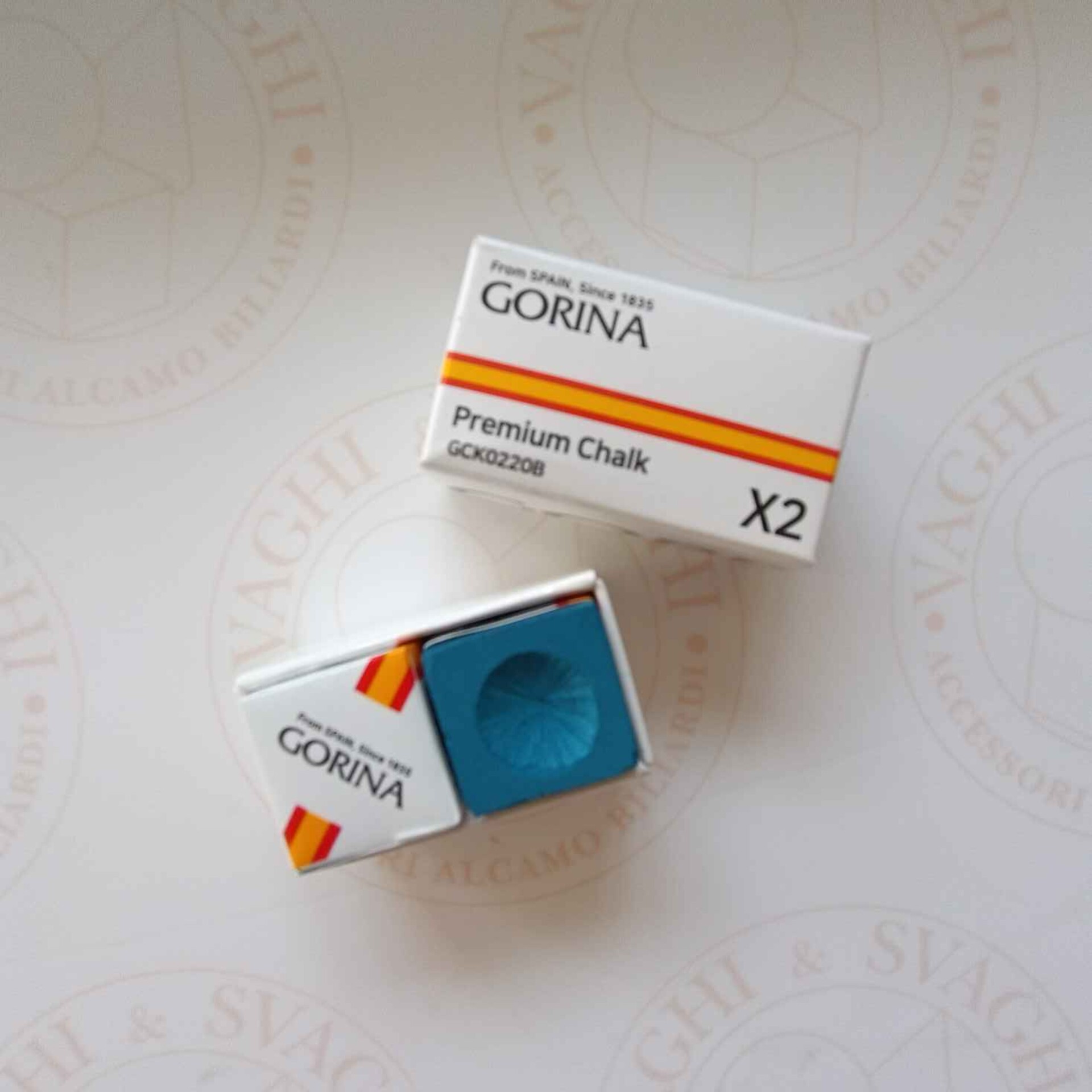 GESSO DA 2 CUBETTI BLU GORINA PREMIUM CHALK