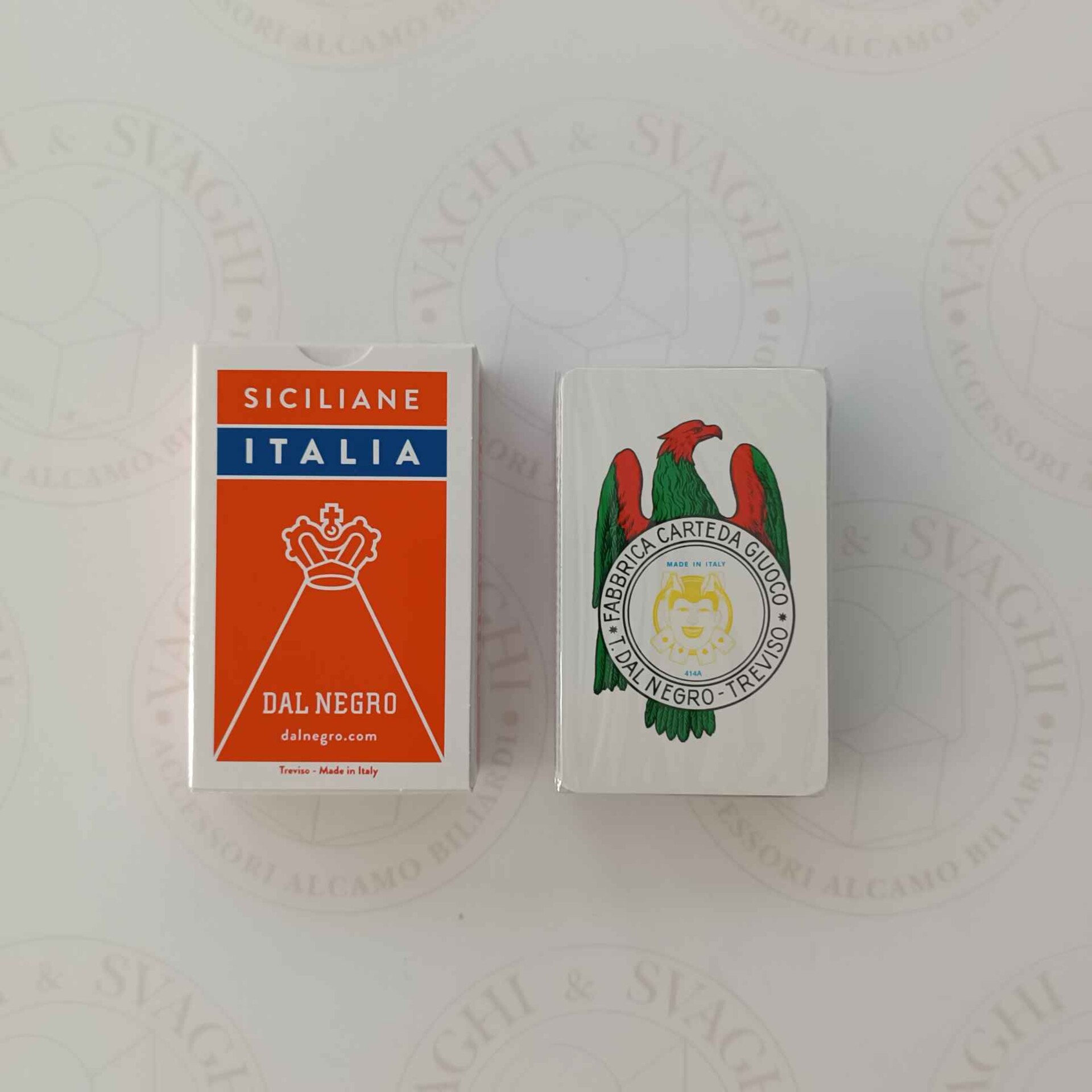 CARTE SICILIANE DAL NEGRO ITALIA ASTUCCIO ROSSO