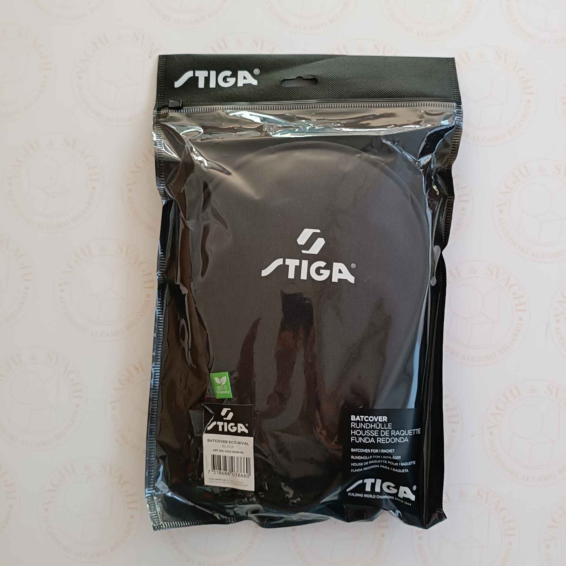 CUSTODIA PER RACCHETTA DA PING PONG STIGA RIVAL ECO NERA