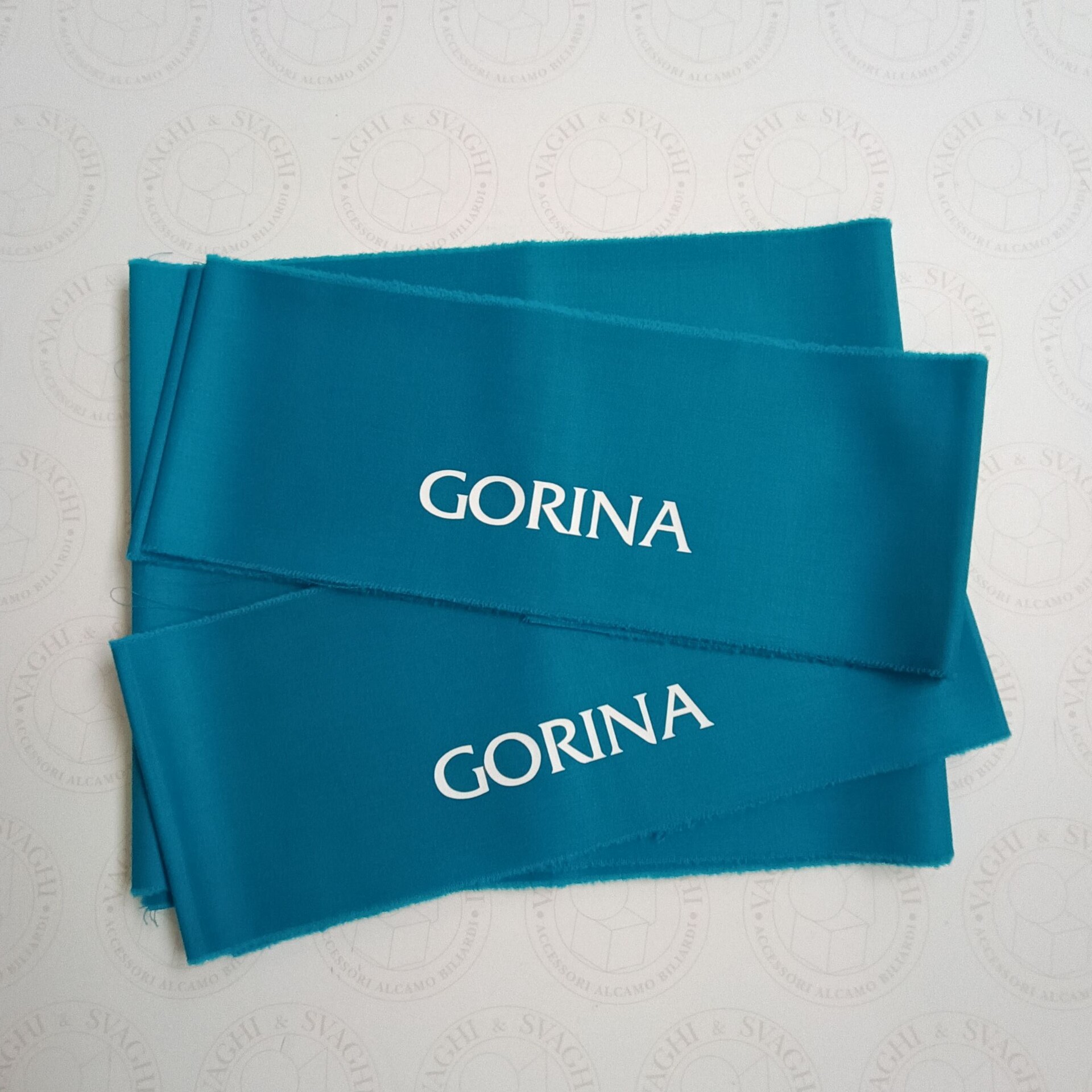 PANNO X SPONDE DA BILIARDO GORINA L TURCHESE CON SERIGRAFIA