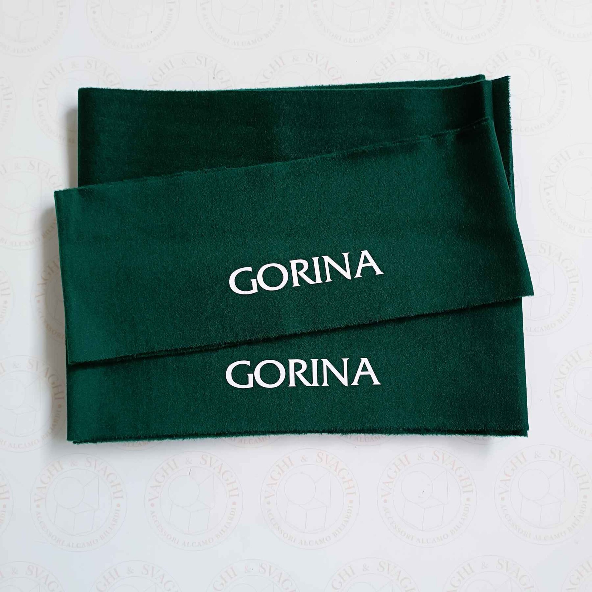 PANNO X SPONDE DA BILIARDO GORINA 6 M PLUS VERDE BOTELLA CON SERIGRAFIA