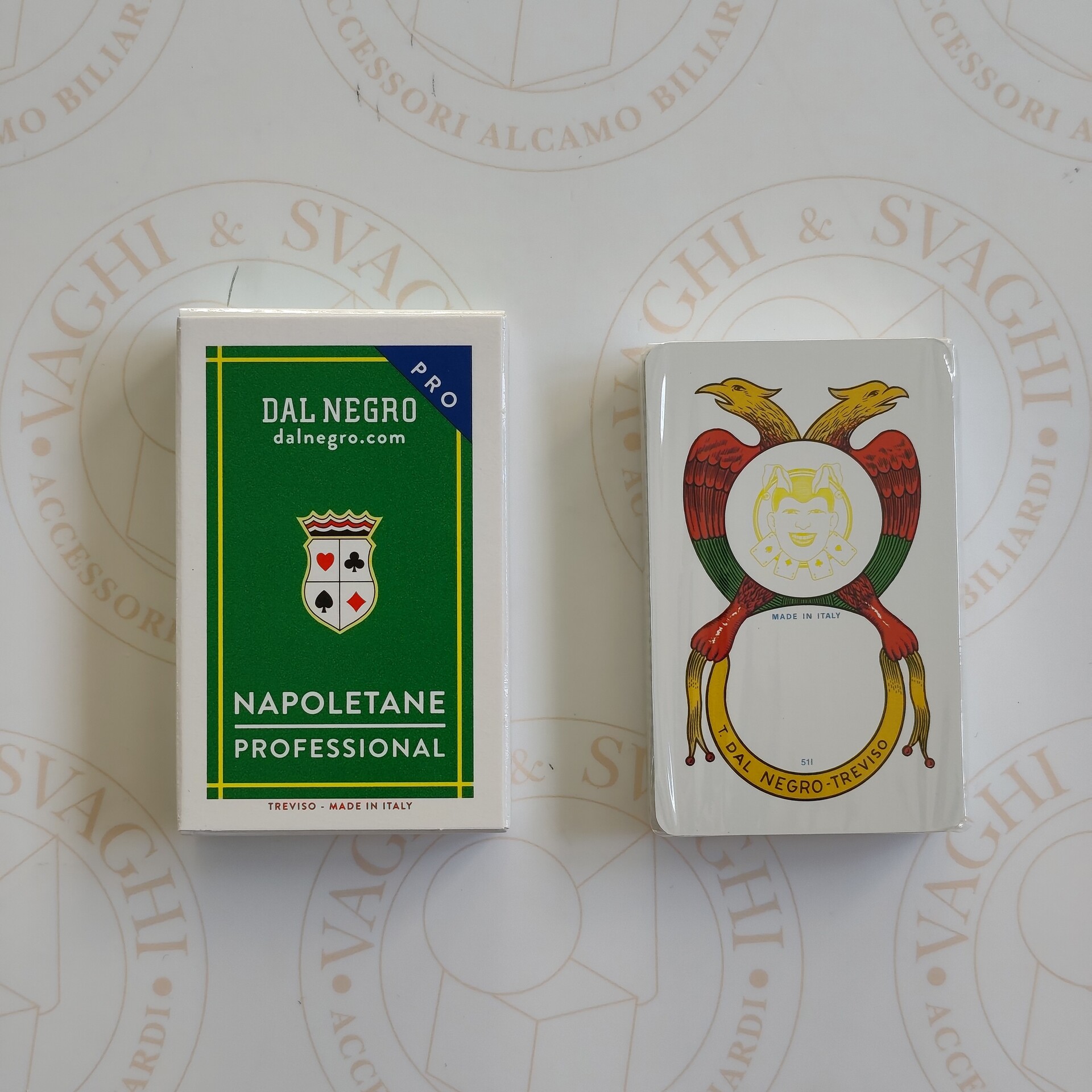 CARTE NAPOLETANE DAL NEGRO N° 81 PRO ASTUCCIO VERDE
