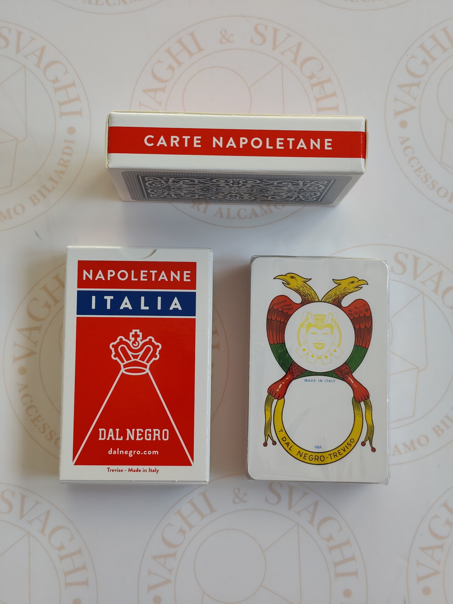 CARTE NAPOLETANE DAL NEGRO ITALIA ASTUCCIO ROSSO