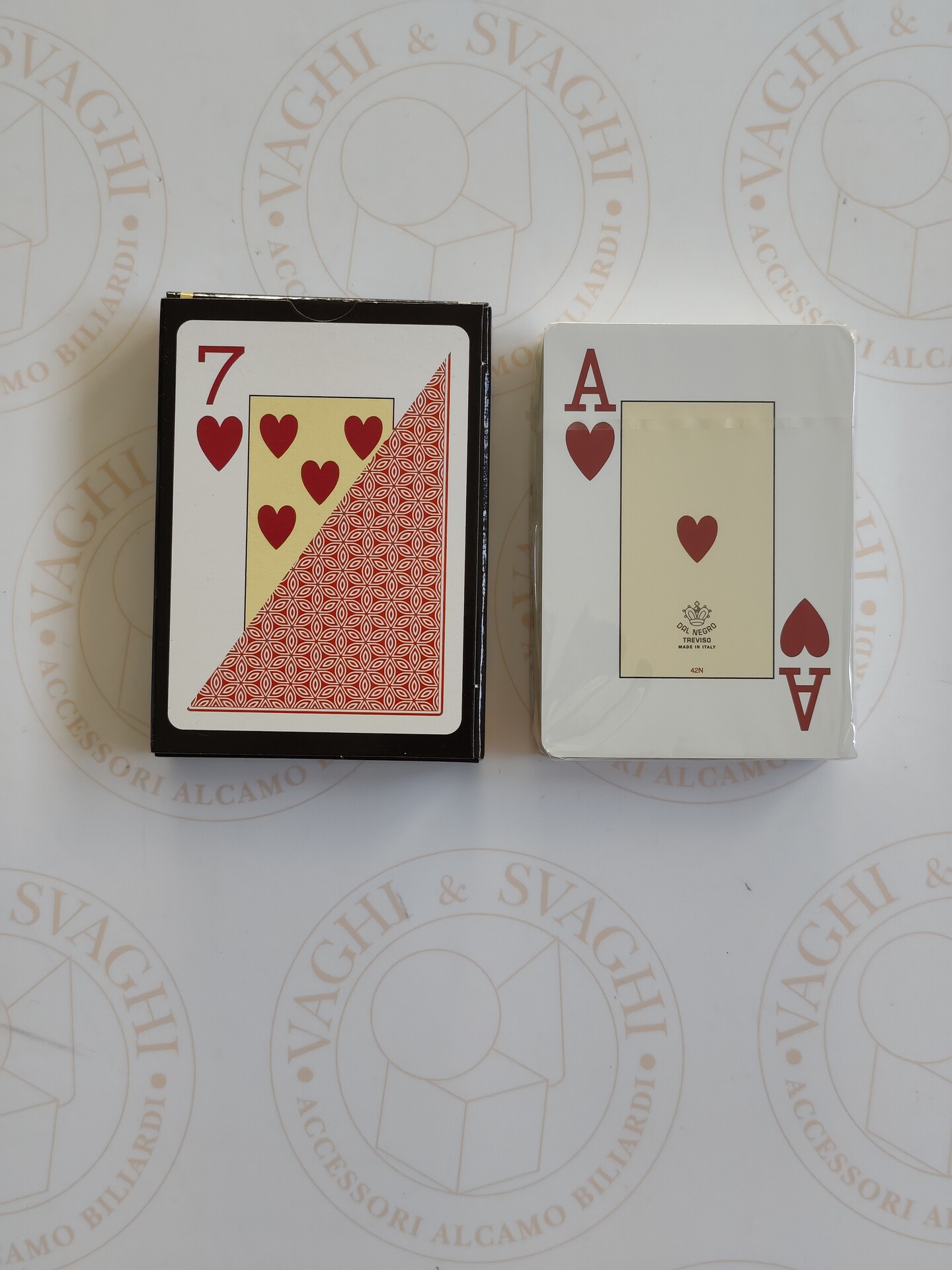 CARTE DA GIOCO DAL NEGRO TEXAS HOLD'EM ROSSI