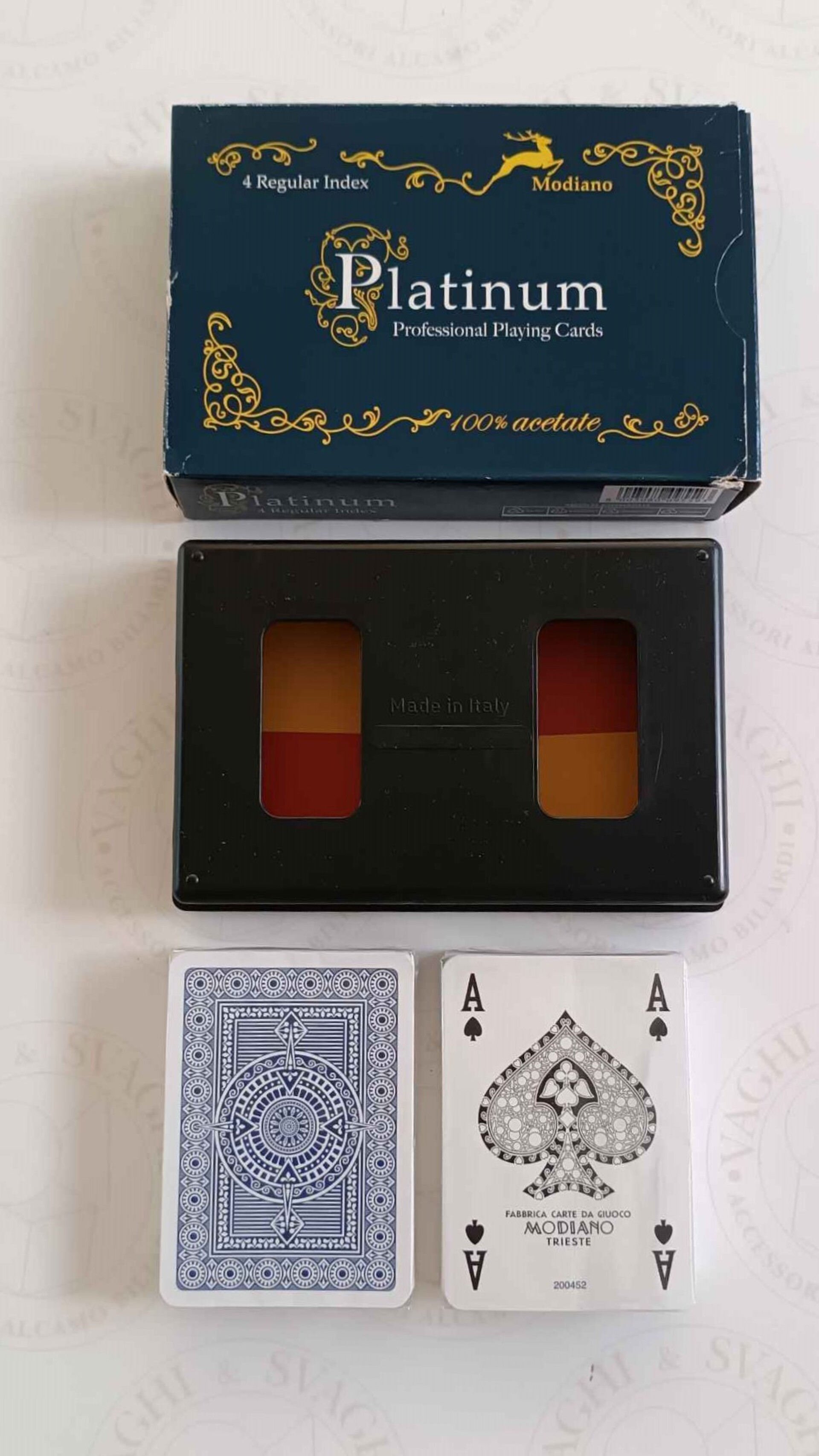CARTE RAMINO MODIANO MODELLO ACETATO 4 REGULAR PLATINUM