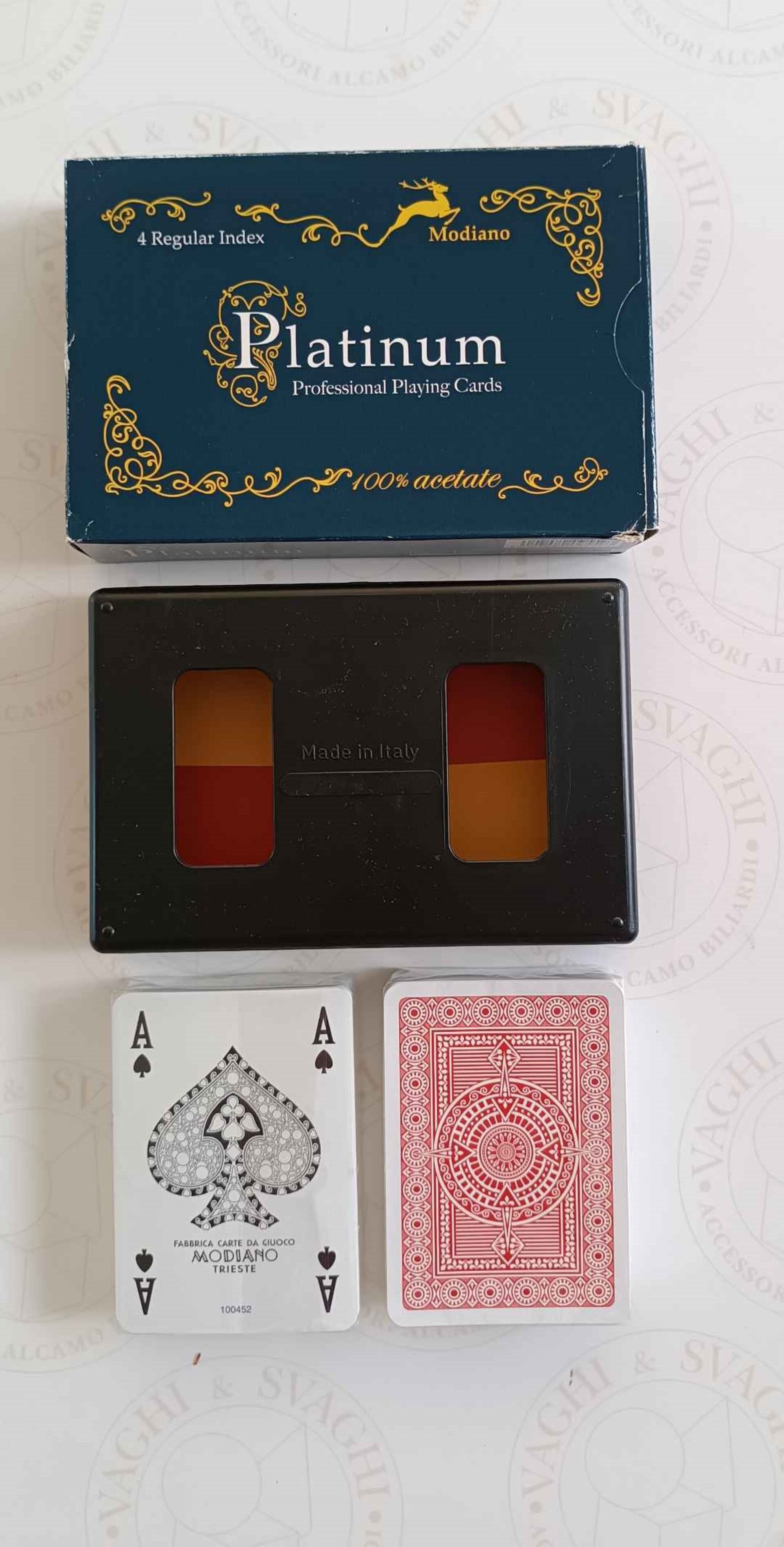 CARTE RAMINO MODIANO MODELLO ACETATO 4 REGULAR PLATINUM