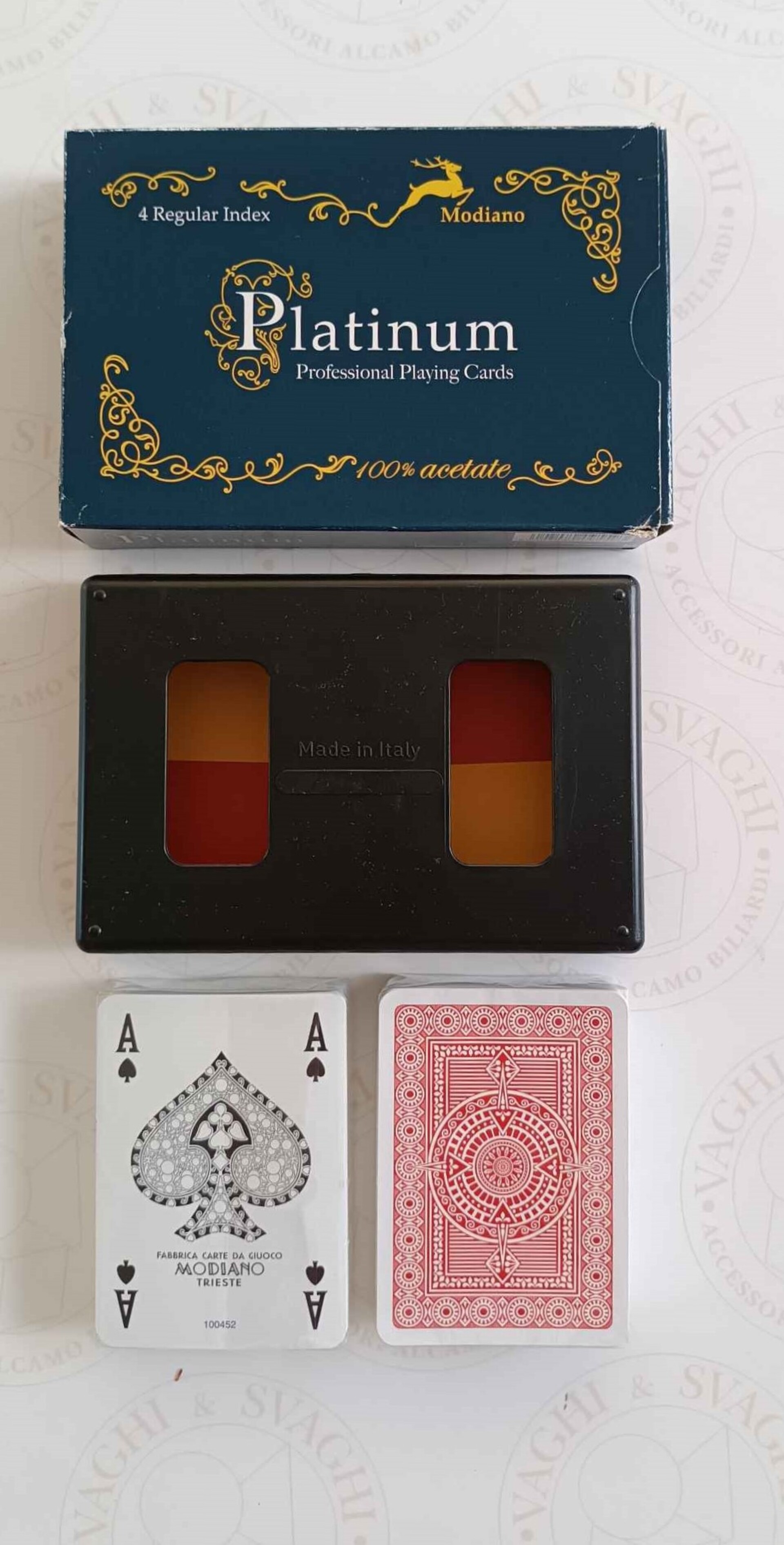 CARTE RAMINO MODIANO MODELLO ACETATO 4 REGULAR PLATINUM