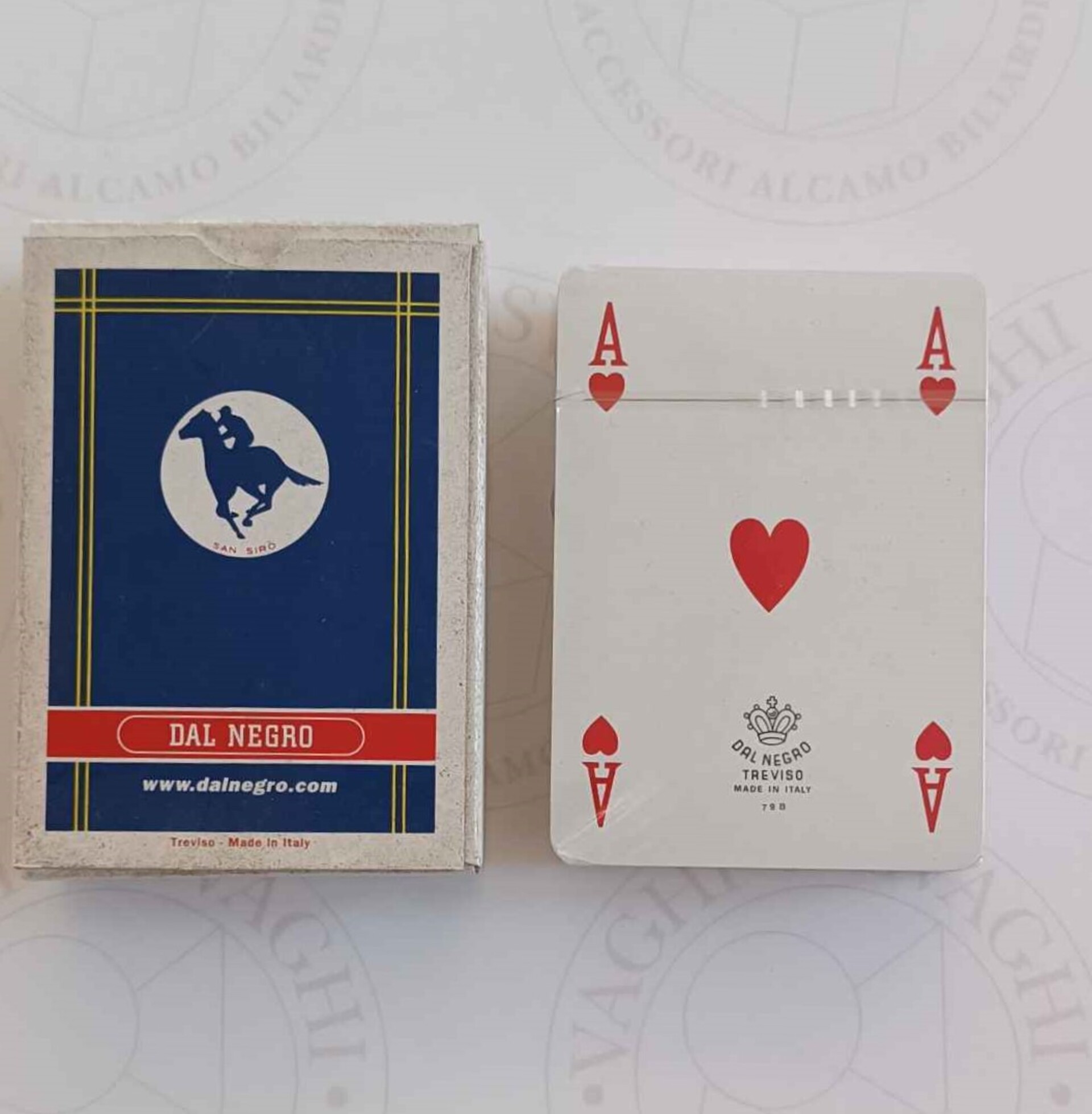 CARTE DA GIOCO DAL NEGRO POKER SAN SIRO 55 CARTE