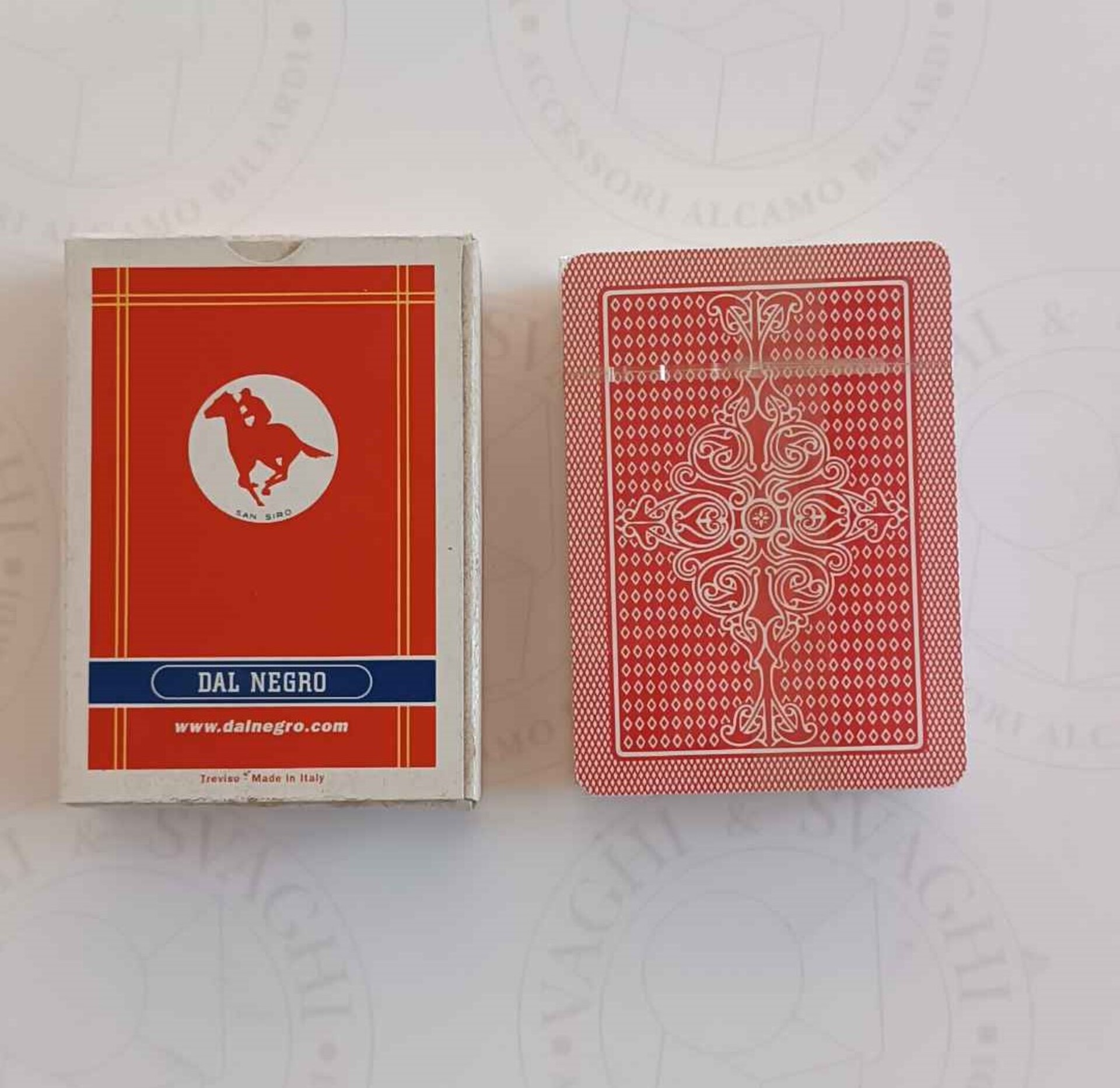 CARTE DA GIOCO DAL NEGRO POKER SAN SIRO 55 CARTE
