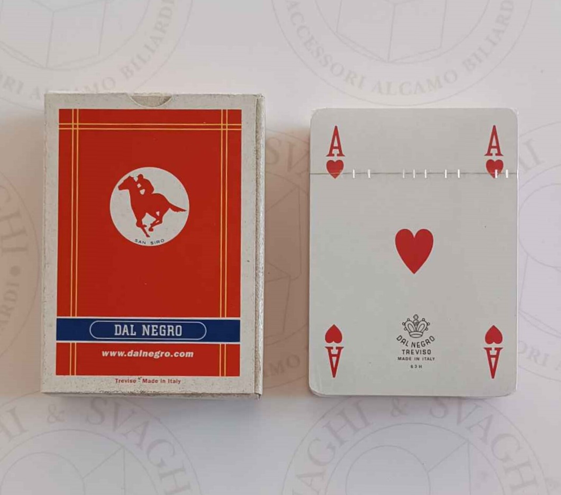 CARTE DA GIOCO DAL NEGRO POKER SAN SIRO 55 CARTE