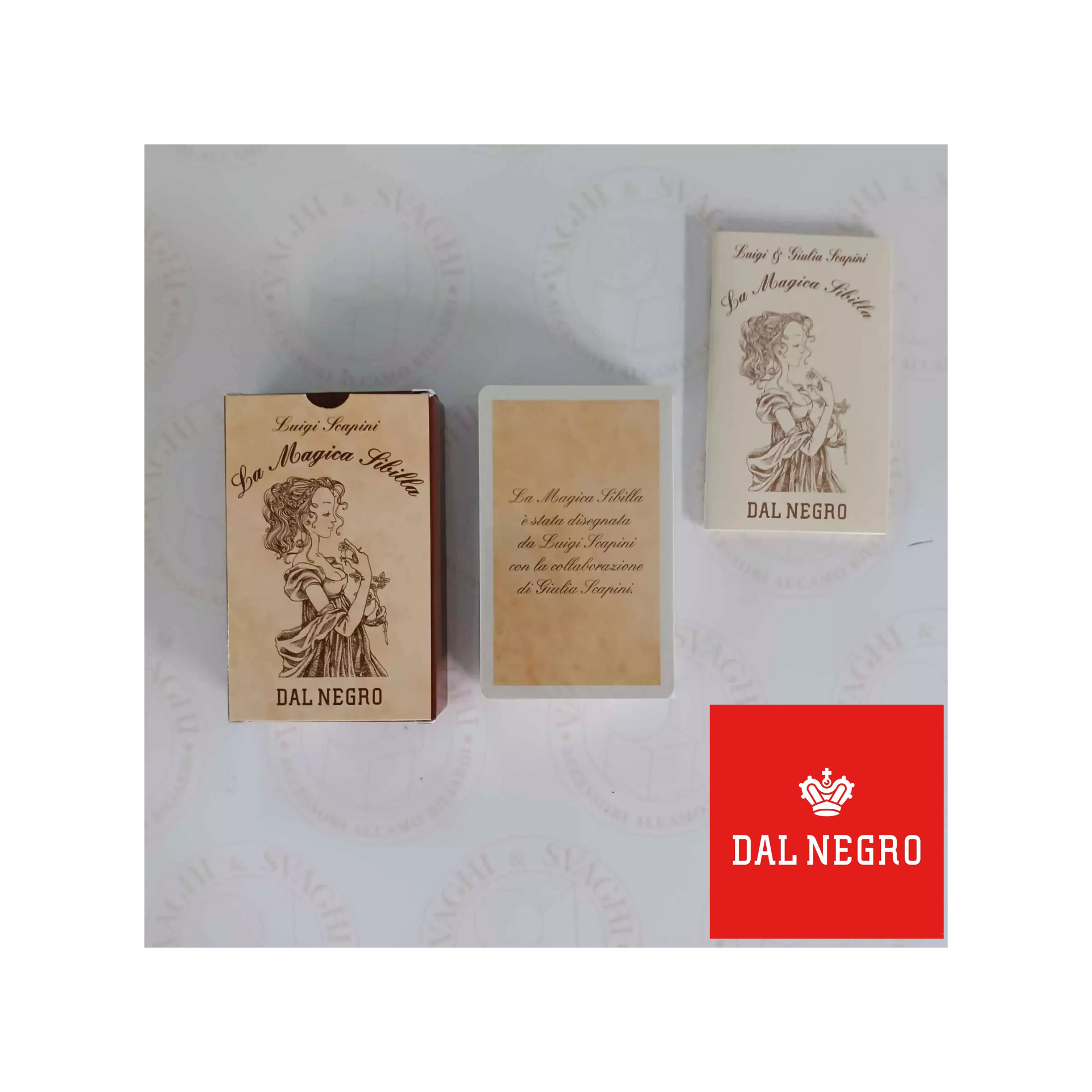 CARTE TAROCCO DAL NEGRO MAGICA SIBILLA DI SCAPINI