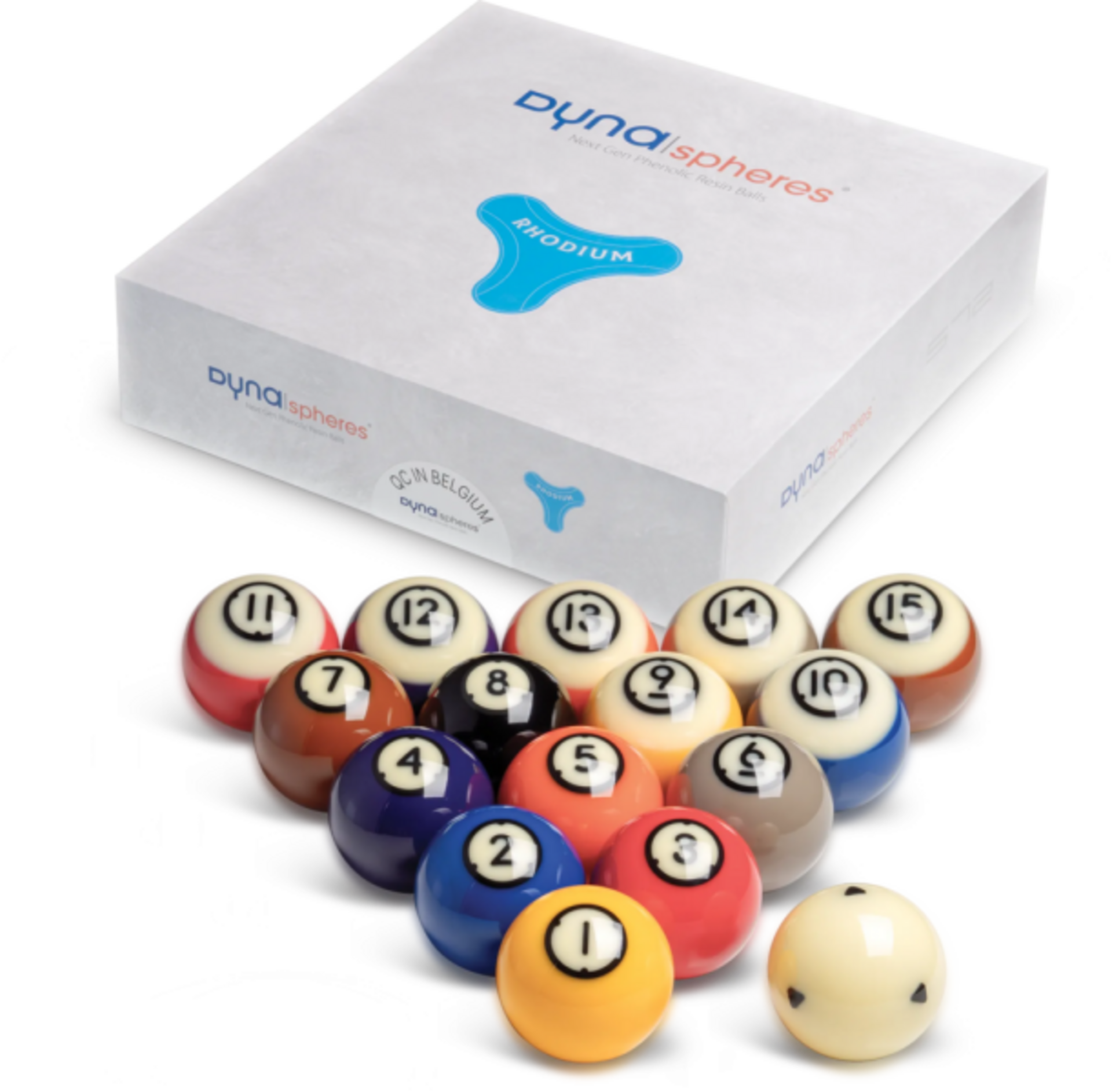 BILIE SET POOL RHODIUM  DYNASPHERES 5M DIAM. 57,2 MM.