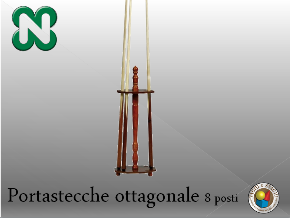 PORTASTECCHE BASSO NORDITALIA OTTAGONALE 8 POSTI