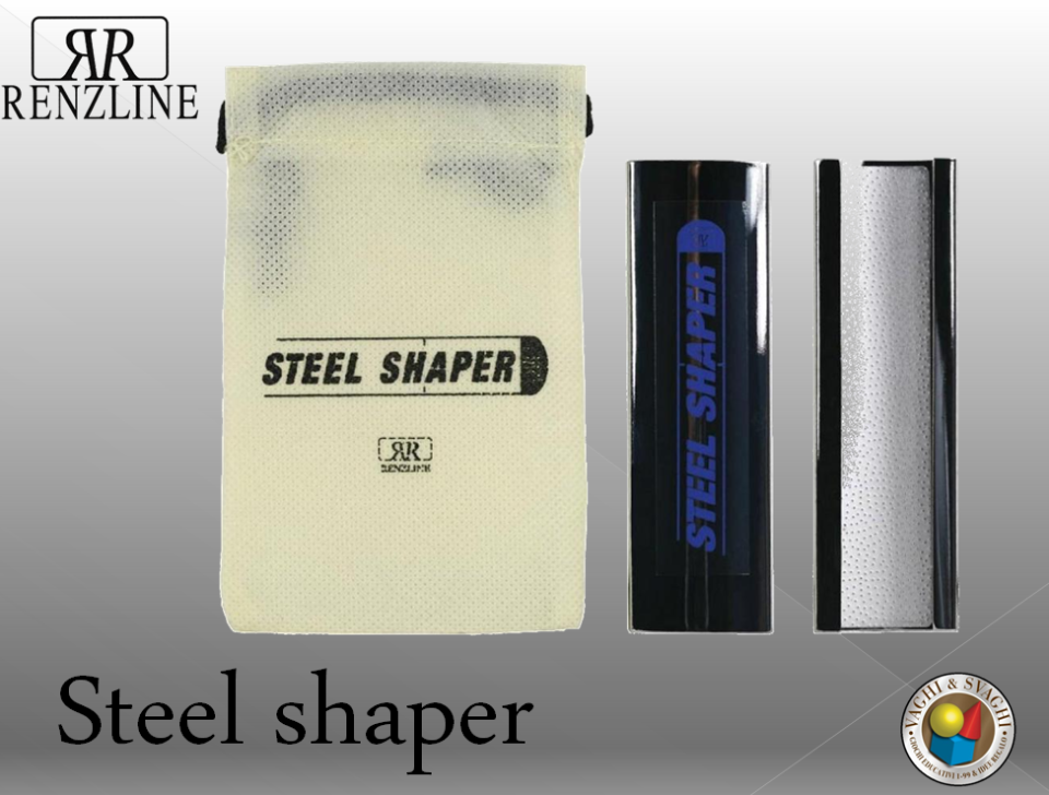 RASCHIETTO IN ACCIAIO STEEL SHAPER CURVATO NERO