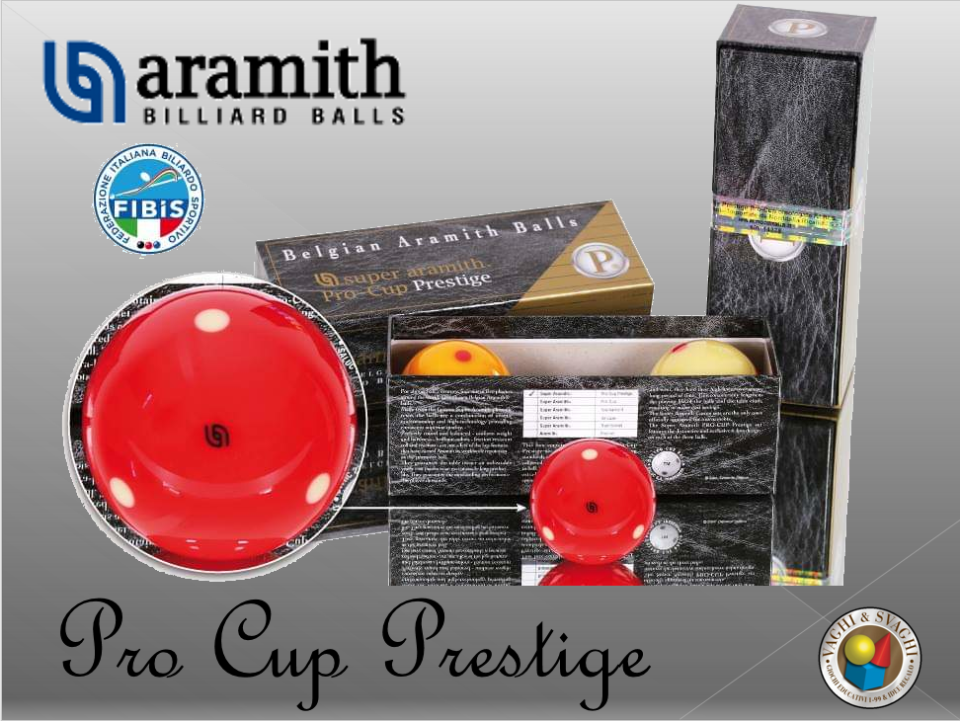 BILIE SET CARAMBOLA SUPER ARAMITH MODELLO PRESTIGE PRO CUP