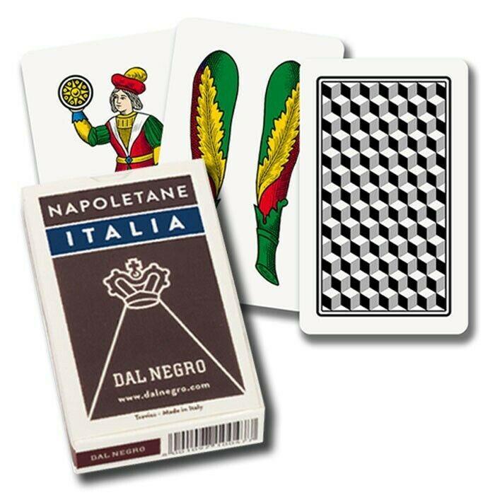 CARTE NAPOLETANE DAL NEGRO ITALIA ASTUCCIO MARRONE