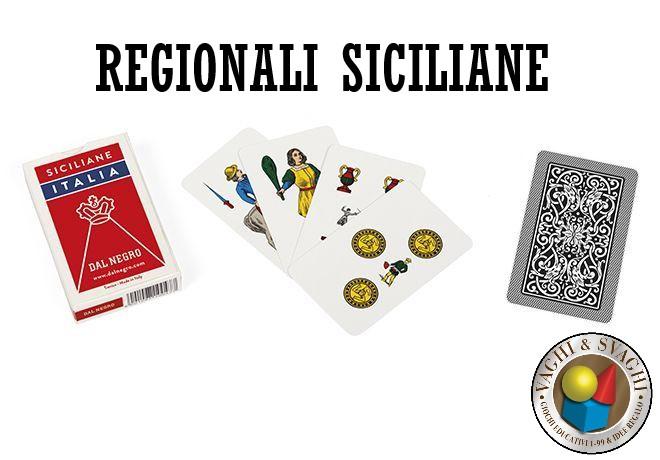 CARTE SICILIANE DAL NEGRO ITALIA ASTUCCIO ROSSO