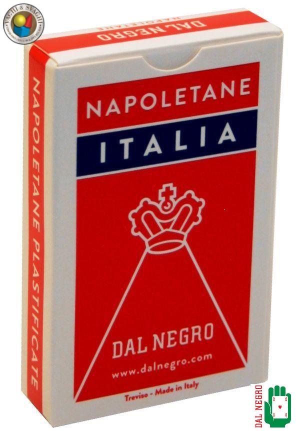 CARTE NAPOLETANE DAL NEGRO ITALIA ASTUCCIO ROSSO