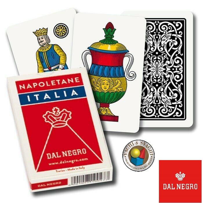 CARTE NAPOLETANE DAL NEGRO ITALIA ASTUCCIO ROSSO