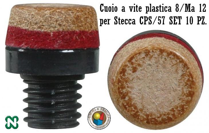 CUOIO A VITE PLASTICA NORDITALIA DIAM. 12 MM SET 10 PZ