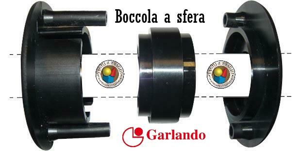 BOCCOLA A SFERA COMPLETA NERA GARLANDO PER MOBILE SPESSORE MM 30