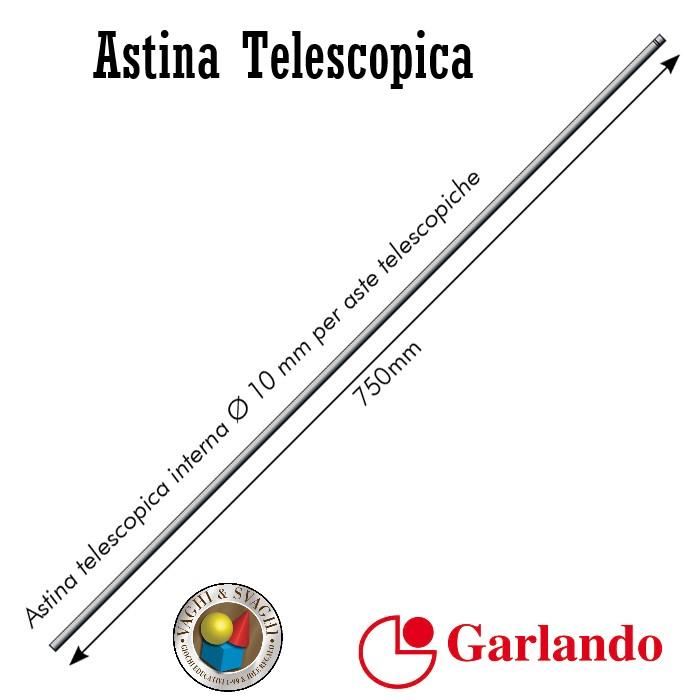 ASTINA INTERNA  (TONDINO) GARLANDO CROMATA DIAMETRO 10 X 740 MM.