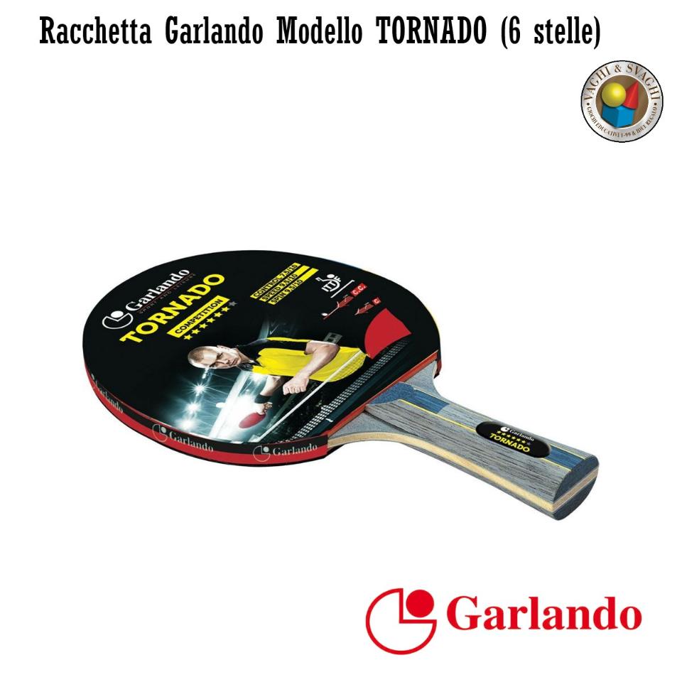 RACCHETTA DA PING PONG GARLANDO TORNADO 6 STELLE