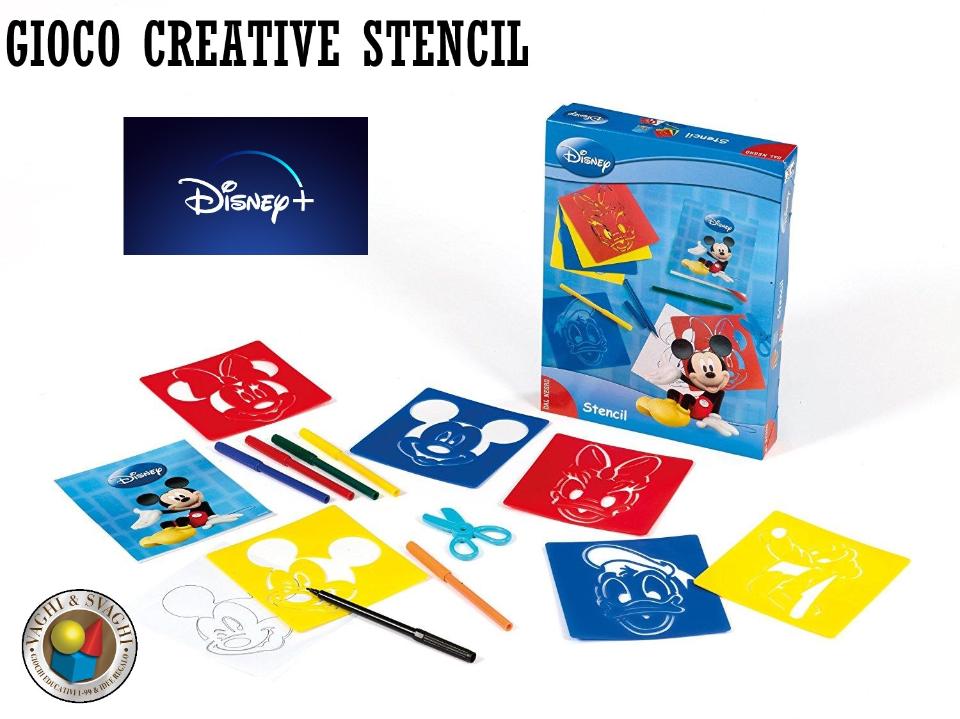 GIOCO MICKEY AND FRIENDS DAL NEGRO STENCIL