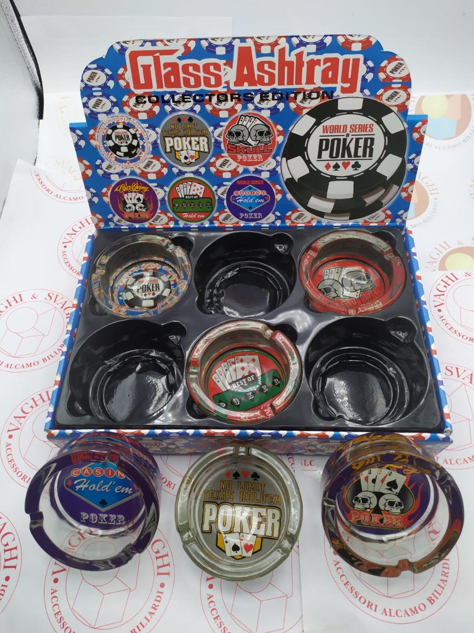POSACENERE DAL NEGRO MODELLO CARDS SET 6 PZ.