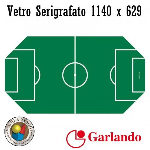 VETRO PER CALCIO BALILLA GARLANDO SERIGRAFATO OUTDOOR 1140 ANGOLO ALTO