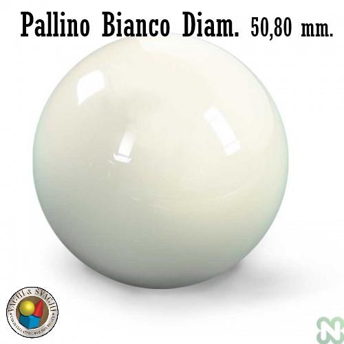 PALLINO BIANCO ARAMITH DIAMETRO 50,80 MM.