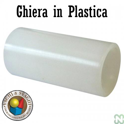 GHIERA PER CUOIO  A VITE PLASTICA 8MA 12 MM SET 10 PZ..