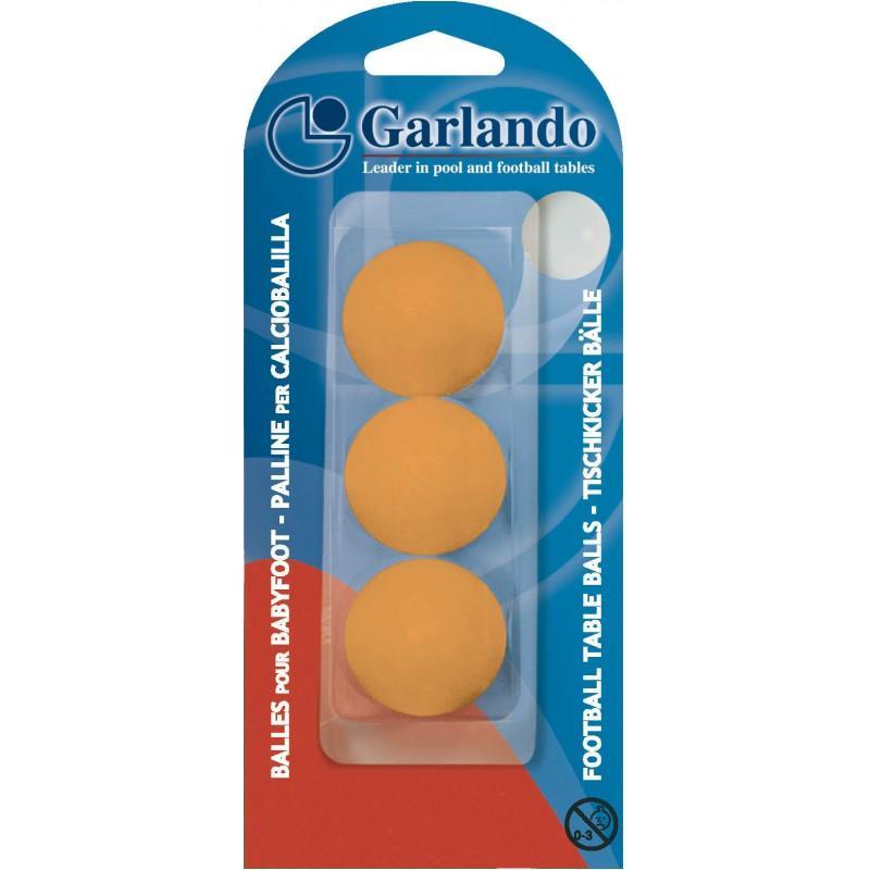 PALLINE PER CALCIO BALILLA ARANCIO GARLANDO BLISTER SET 3 PZ. PRO PLAY