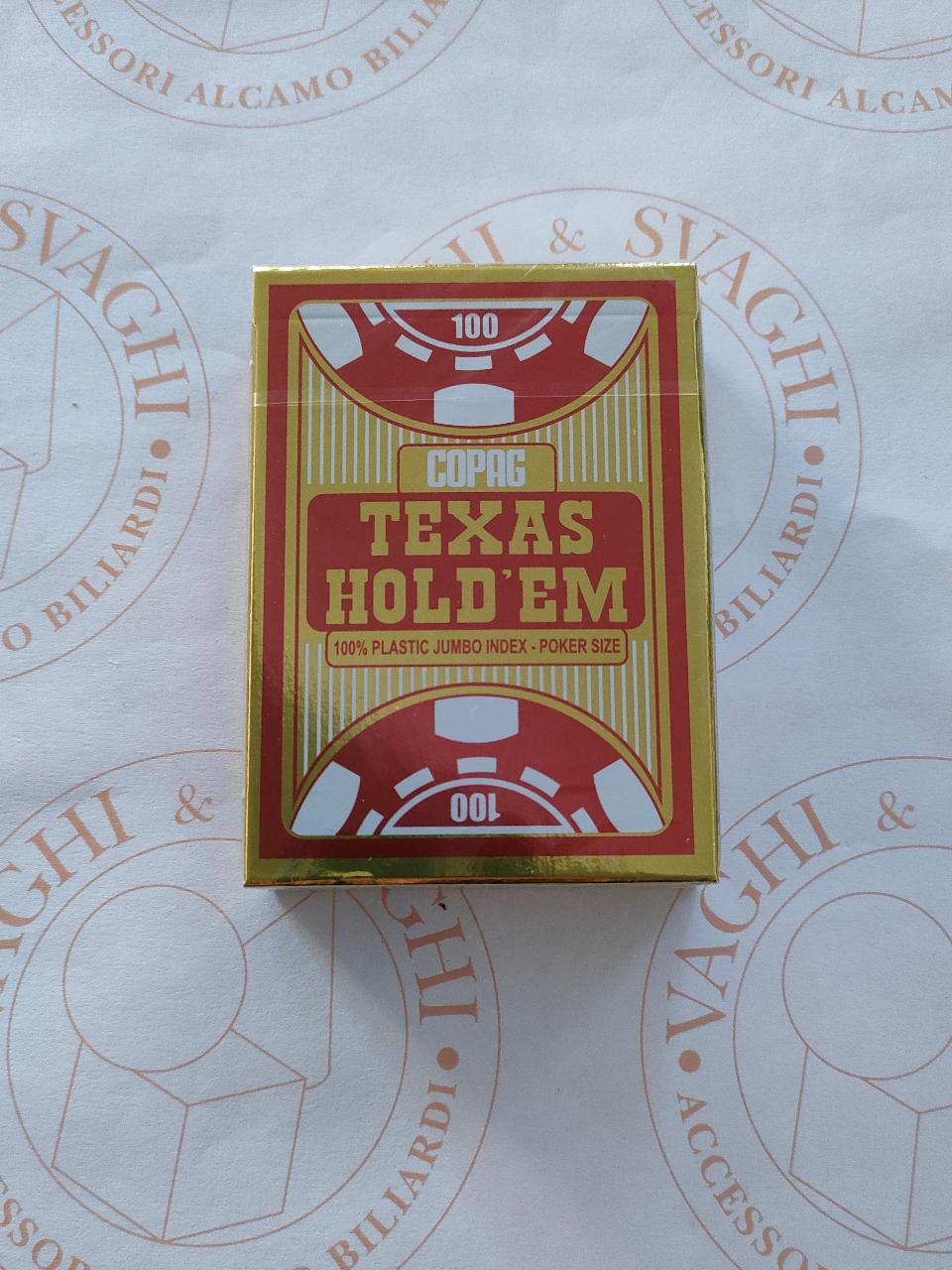 CARTE POKER COPAG TEXAS HOLD'EM RETRO ROSSO
