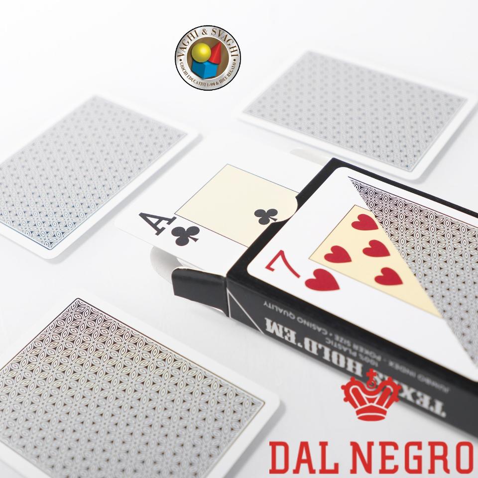 CARTE DA GIOCO DAL NEGRO TEXAS HOLD'EM NERO