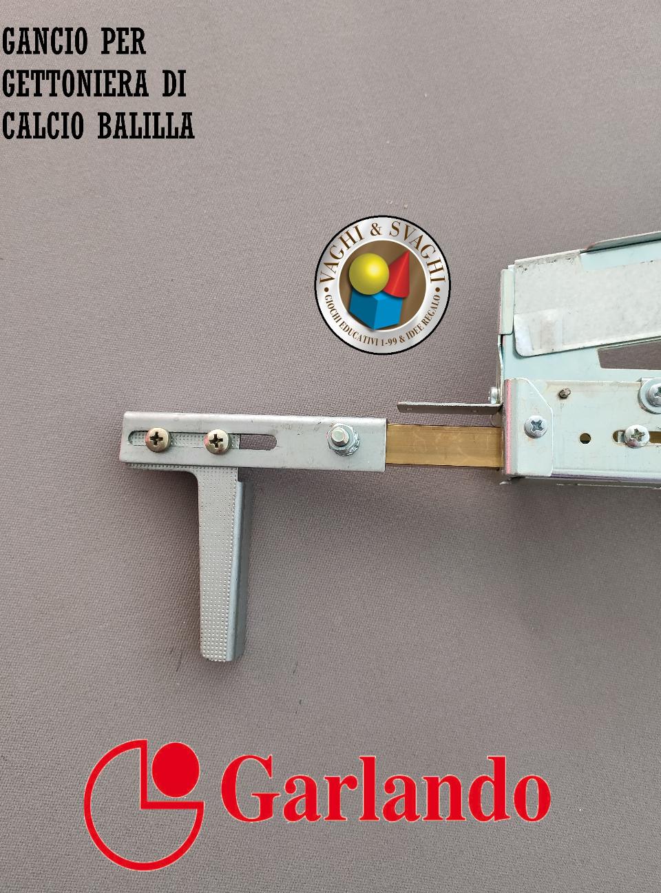 GANCIO PER GETTONIERA GARLANDO MODELLO CORTO X BILIARDO