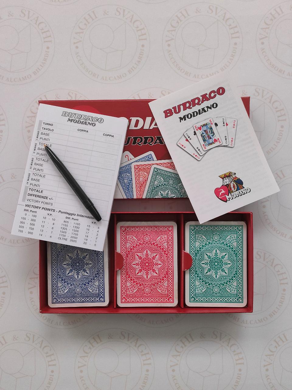 CARTE BURRACO MODIANO MODELLO EXTRA 3 MAZZI